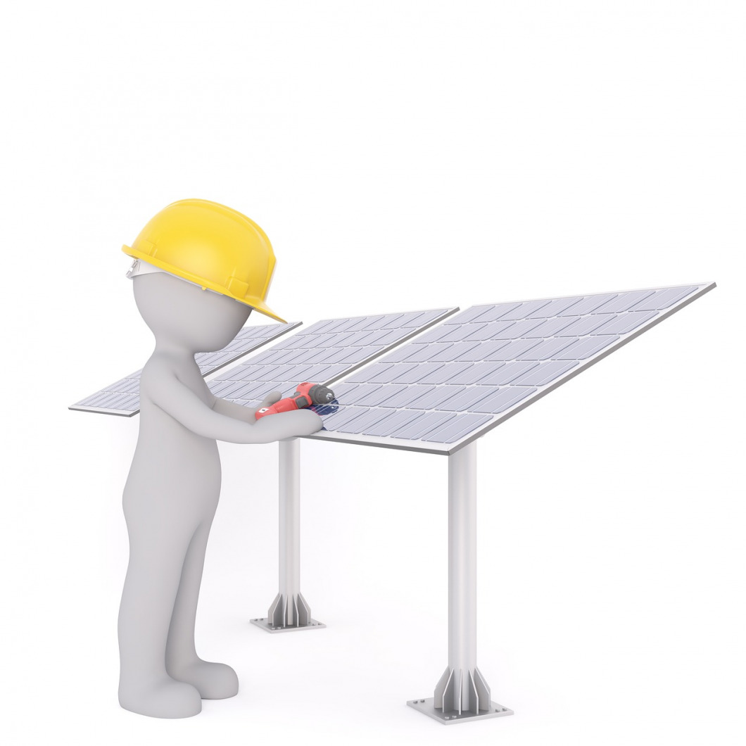 solar array installation